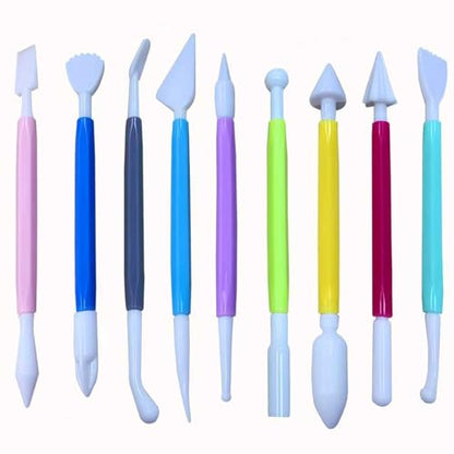 30Pcs Clay Sculpting Tool Set, Polymer Clay Kit with Silicone Sculpting Brushes, Wooden Carving Tools, Ball Stylus, Dotting Pens & Smoothing Sponge, Multi-Function Craft Tools for Pottery, Ceramic - color: 30Pcs