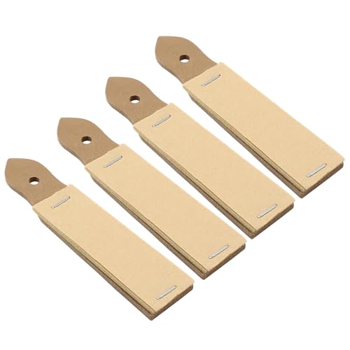 Sketch Sandpaper Pencil Sharpeners, Small, 4 Pcs | 11.8 x 2.5cm, 6 Sheets/Pcs, Sandpaper Pointer, Art Drawing Tool, For Artist Sketch Beginner