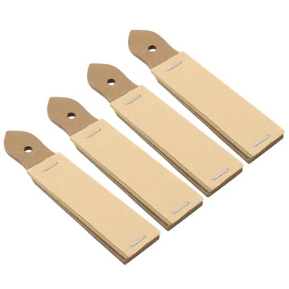 Sketch Sandpaper Pencil Sharpeners, Small, 4 Pcs | 11.8 x 2.5cm, 6 Sheets/Pcs, Sandpaper Pointer, Art Drawing Tool, For Artist Sketch Beginner