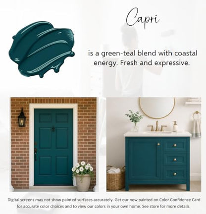 ALL-IN-ONE Paint by Heirloom Traditions, Capri, Quart - color: Capri, size: 32 Fl Oz (Pack of 1)