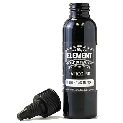 Element Tattoo Supply Nighthawk Black Tattoo Ink for Skin, 2oz - size: 2oz