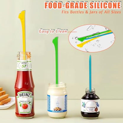 9-Piece Silicone Spatula Set with Brush & Jar Scrapers | 500°F heat resistant, non-scratch BPA-free silicone, seamless design, for cooking, baking, mixing, and jar scraping