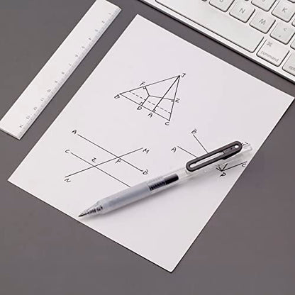 0.7mm Fine Point Gel Retractable Pens Replacement Black Ink | Smooth Writing No Bleed No Smudge Gel Roller Retractable Pens for Gifts,Office Work,School,Journaling,Note Taking,6 Counts - style: 6 Counts 0.7