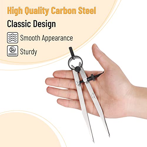 Mr. Pen- Adjustable Divider Leather Compass, 8 Inch, Lockable Metal Compass - style: Divider