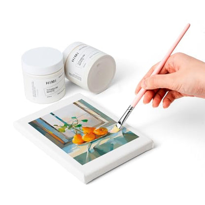 HIMI Gouache Refill Paints,White Color(200 ml Bottles), Non Toxic Paint for Canvas and Paper, Art Supplies for Professionals, Students(White)