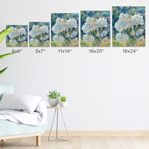 conda 8x10 inch Stretched Canvas for Painting, Pack of 10, 100% Cotton, 5/8 in Profile Blank Stretched Canvas Value Bulk Pack Art White Canvas for Acrylics, Oils Painting - size: 8x10 inch