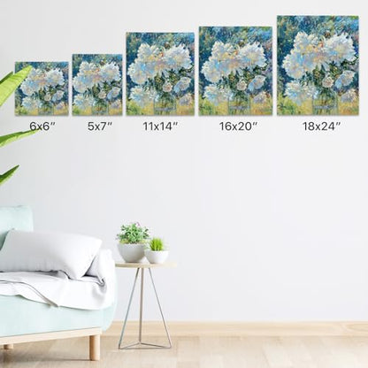 conda 8x10 inch Stretched Canvas for Painting, Pack of 10, 100% Cotton, 5/8 in Profile Blank Stretched Canvas Value Bulk Pack Art White Canvas for Acrylics, Oils Painting - size: 8x10 inch