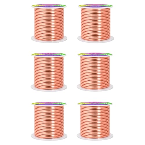 Mandala Crafts 8 Gauge Rose Gold Tone Combo Anodized Aluminum Craft Wire - color: Rose Gold Tone Combo, size: 8 Gauge 20X6 Feet