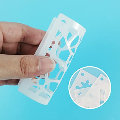 64 Pcs Stain and Splatter Stencils, Graffiti Drip Stars & Shoe Stencils - Reusable Plastic Templates for Painting on Wood, Pillows, Wall Paper, Fabric - Halloween, Cosplay, Party - 3"x3"