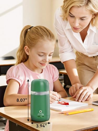 JARLINK Automatic Electric Pencil Sharpener, Rechargeable - color: Green