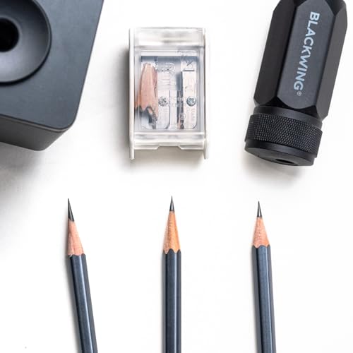 Blackwing One-Step Long Point Pencil Sharpener, German Steel Blade, White - color: White