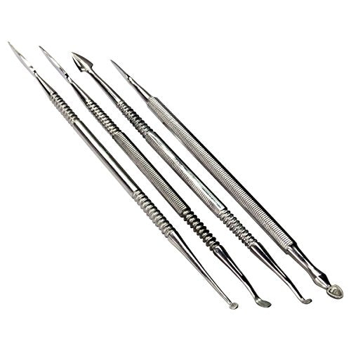 HTS 156C1 4 Pc Stainless Steel Spearhead Carver Wax & Clay Sculpting Tool Set - size: 156C1 4 Pc Spearhead Carver Set