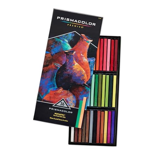 Prismacolor Premier Nupastels, Firm Pastel Color Sticks, 36 Count - For Textures, Blending, Shading