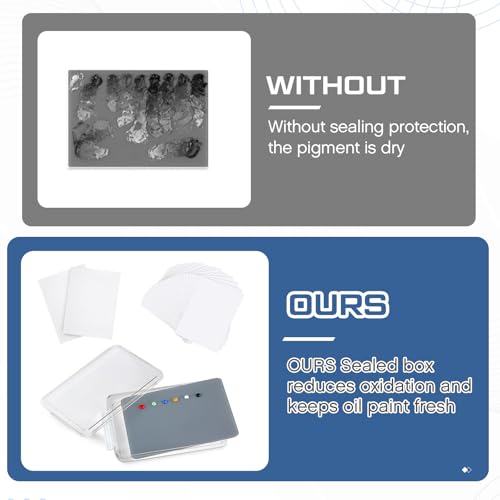 Nuanchu 1 Pcs 9 x 12 Inch Glass Palette for Oil Painting, Neutral Grey - color: Neutral Grey, size: 9x12 Inch