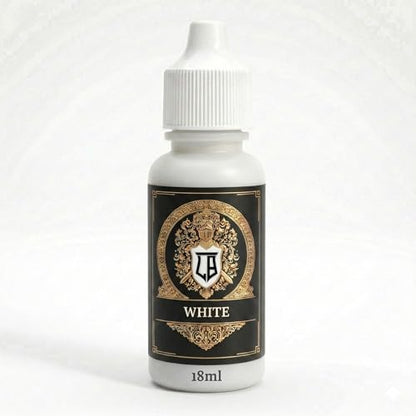 Ludus Bellum Miniature Paint White Color 18ml Precision Dropper Bottle | Professional Acrylic Paint for Miniatures & Models, Provides Quality Acrylic Tones and Shades for Warhammer 40K D&D Figures - color: White