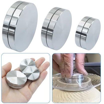 Ceramic Clay Pottery Throwing Trimming Spinner Tool Set, 3 Sizes | 30mm/38mm/45mm Clay Spinner, Durable Alloy Rotary Tools, For Potters & Clay Artists - size: 30mm&38mm&45mm