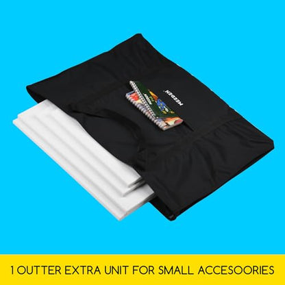 MEEDEN Art Portfolio Bag: 20 x 26 Inch Black Canvas Portfolio Case - size: 20"x 26"