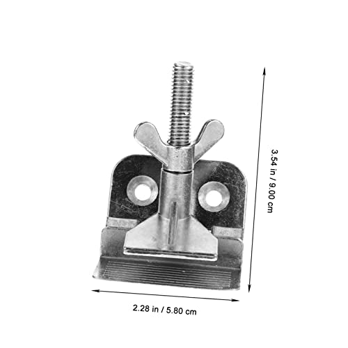Angoily Silk Screen Printing Clamp Plate for DIY Screen Printing Hinge Clamp Lightweight Compact Edges Sturdy Professional Tool - color: Silver