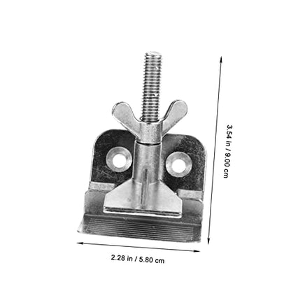 Angoily Silk Screen Printing Clamp Plate for DIY Screen Printing Hinge Clamp Lightweight Compact Edges Sturdy Professional Tool - color: Silver