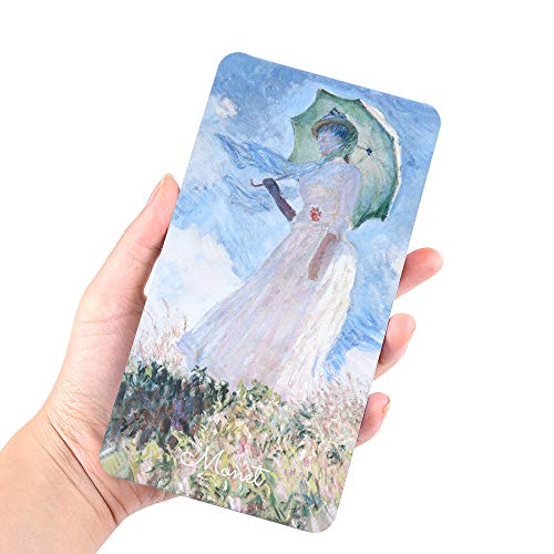 qianshan 40Pcs Empty Half Pans Watercolor Tin Palette with Magnetic Stripe | Travel Tin Palette Case,Portable Artist Paints Half Pan Kits,DIY Watercolor Oils Acrylics Painting Drawing Monet - color: Monet