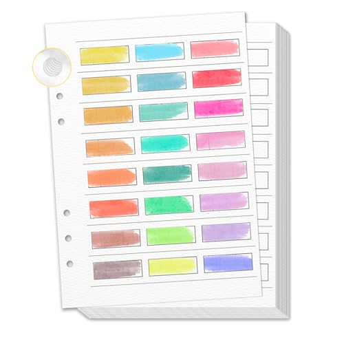 25 Sheets A5 Watercolor Swatch Paper for Artists Loose Leaf 140Lb 100% Cotton Watercolor Paper Acid-Free Travel Size Painters Color Diary Spiral-Bound Watercolor Journal Paper for Oil Pastels