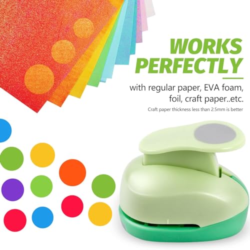 UCEC 5/8 Inch Circle Punch, 16mm Circular Cutter Tool Circle Hole Punch | Handmade Paper Craft Lever Punches for DIY Handmade Crafting Scrapbooking, Cardstock, Greeting Cards Arts Fun Project - color: Circle, size: 5/8 Inch