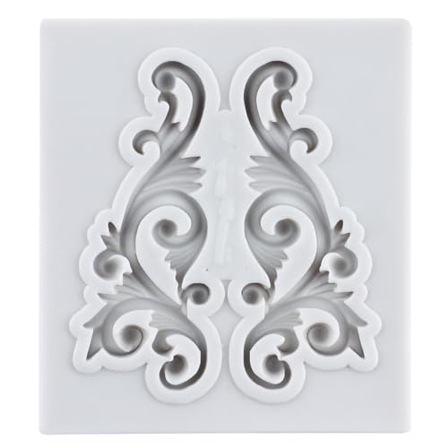Baroque Emboss Border Polymer Clay Mold Relief Lace Silicone Molds | 3D Filigree Sculpted Mold DIY Craft Epoxy Resin Casting Polymer Clay Tools Crafts Air Dry Jewelry Making - color: Style C