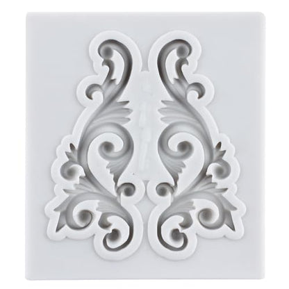 Baroque Emboss Border Polymer Clay Mold Relief Lace Silicone Molds | 3D Filigree Sculpted Mold DIY Craft Epoxy Resin Casting Polymer Clay Tools Crafts Air Dry Jewelry Making - color: Style C