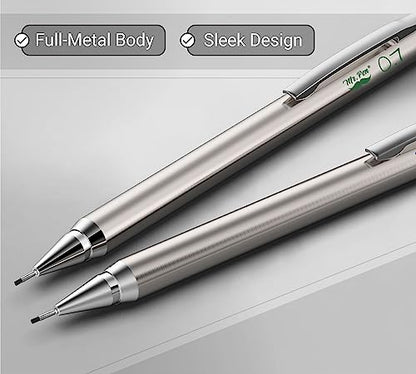 Mr. Pen- Metal Mechanical Pencil Set with Lead Refills & Erasers, 2 Pack - style: 0.7mm