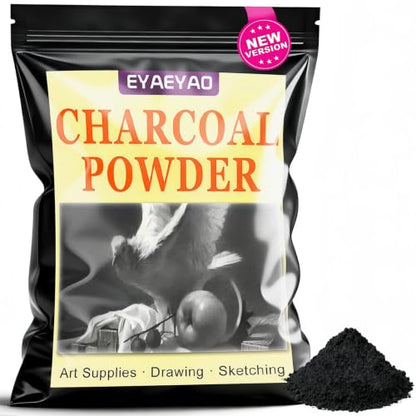 Premium Charcoal Powder for Drawing & Sketching - 10 lbs Fine Art Charcoal, Ideal for Shading, Blending - Professional & Beginner Artist Supplies (10 Pounds) - size: 1 Count (Pack of 1)