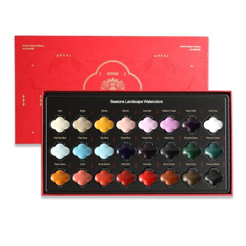 rubens Watercolor Paint Set 24 Colors, Professional Pigment-Rich Water Colors for Adults, Premium Art Supplies Kit, Gift for Artists, Beginners & Students - color: 24 Color, style: III