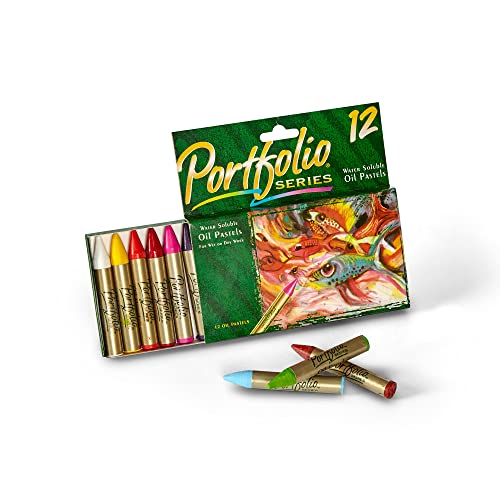 Crayola Oil Pastels Portfolio Series, Water Soluble, Colors may vary, 12 Count (52-3612)