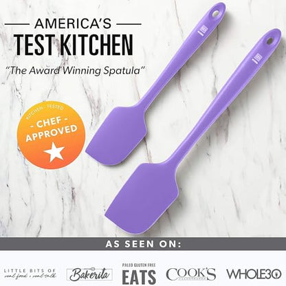 DI ORO Silicone Spatula Set - 600F Heat Resistant, 5-Pc Lavender - color: Lavender