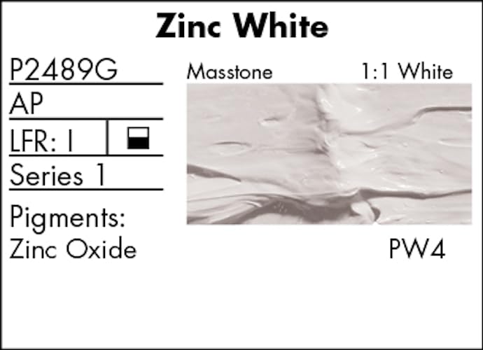 Grumbacher Pre-Tested Oil Paint, 37ml/1.25 Ounce, Zinc White (P2489G) - color: Zinc White, size: 1.25 Ounce (Pack of 1)