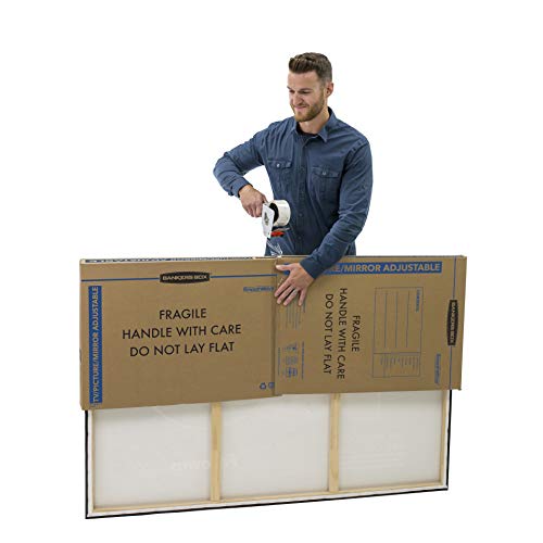Bankers Box 3-Pack Adjustable TV/Picture/Mirror Moving Boxes | Protect TVs, mirrors, and framed art with rigid moving boxes sized for flat, fragile items. - style: Adjustable