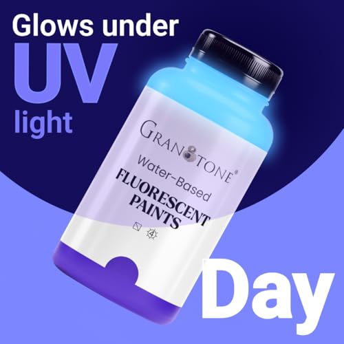 GRANOTONE Neon Acrylic Paint Set 6 Colors 8 oz Each - style: Fluorescent 6x8 Oz