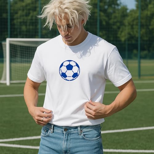 INFUNLY 6Pcs Soccer Painting Stencil for Wall Reusable Wall Stencils Football Action Walls Template for Painting 7.87x7.87, 8.27x11.69 Trophies Templates for Crafts Cement Wood Furniture Home Decor - style: 6PCS Soccer