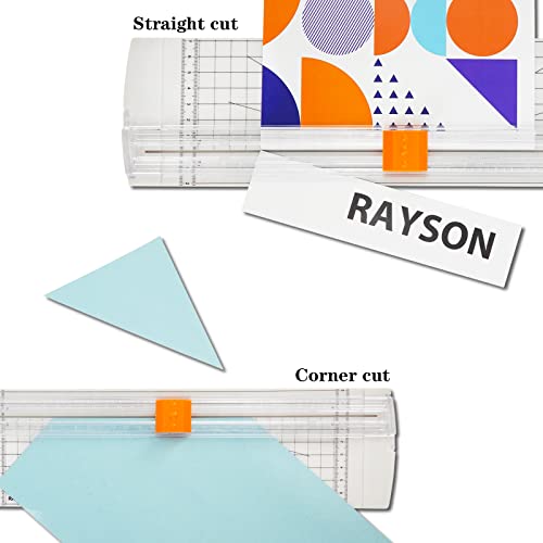 Rayson Paper Cutter Trimmer, A4 Size, 12" Craft Cutter, White - color: White