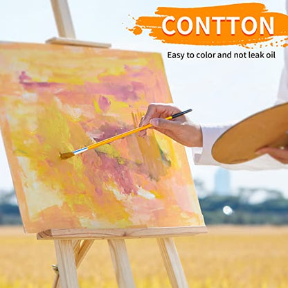 CONDA Artist Canvas Panels 9 x 12 inch, 12 Pack, Primed, 100% Cotton, Artist Quality Acid Free Canvas Board for Painting Watercolor & Oil - size: 9" x 12"