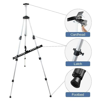 RRFTOK Easel Stand for Painting and Sign, Adjustable 17-66 Inch - style: 66S 1-Pack