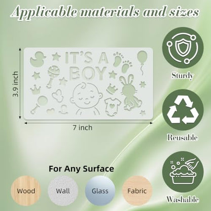 Animal Stencils for Crafts Reusable 20Pcs Stencils(7X3.9 Inch) - color: Animal 1