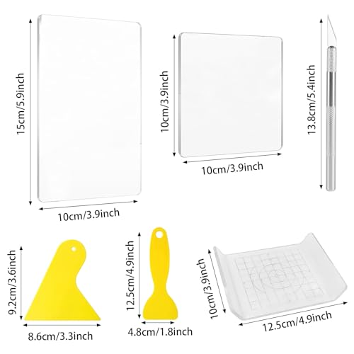 Yayatty Polymer Clay Tools, Acrylic Clay Roller, Acrylic Sheet, Rotary Cutting Mat, Round Polymer Clay Cutters with Clay Slicer Blade for Pottery and Sculpture (62 PCS) - color: 62 PCS
