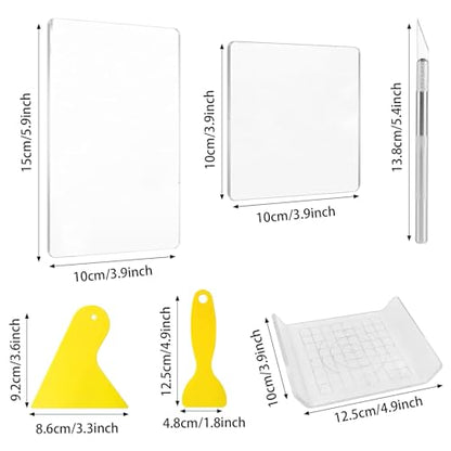 Yayatty Polymer Clay Tools, Acrylic Clay Roller, Acrylic Sheet, Rotary Cutting Mat, Round Polymer Clay Cutters with Clay Slicer Blade for Pottery and Sculpture (62 PCS) - color: 62 PCS