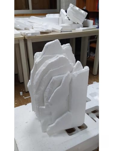 Crafare Large Craft Foam Block 14x7x4inch Foam Blocks Polystyrene Foam Brick for Household Arts School Projects Sculptures Floral Arrangements Modeling and Centerpieces (Pack of 3) - size: 14x7x4inch 1pcs (Pack of 3)