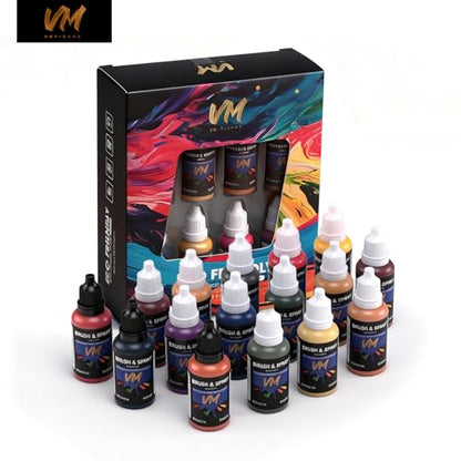 VM Model Paint,20ml Game Color Acrylic Paint for Miniatures, Models,Crafts - color: Game Color Set 16 Bottles
