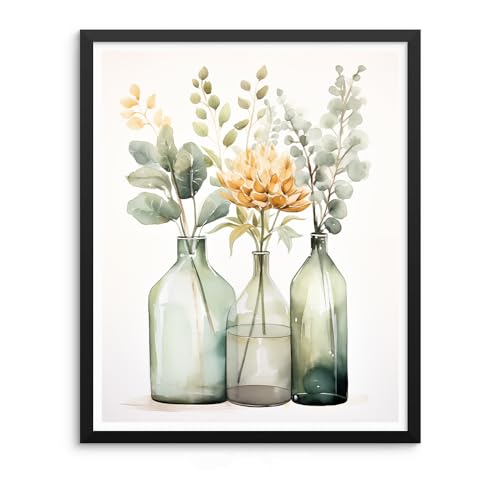 Natuyalo Paint by Numbers Kit for Adults - Flowers in Bottle DIY Adult Paint by Number Kits Acrylic Canvas Painting for Adults Beginners Kids Art Crafts Without Frame, 16x20 Inch - color: ART-07