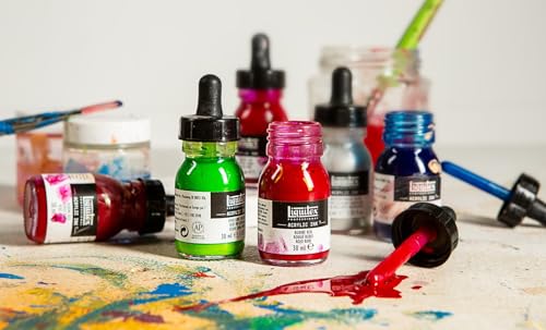 Liquitex Professional Acrylic Ink, 1-oz (30ml) Jar, Naphthol Crimson - color: Naphthol Crimson, style: 1-oz Jar