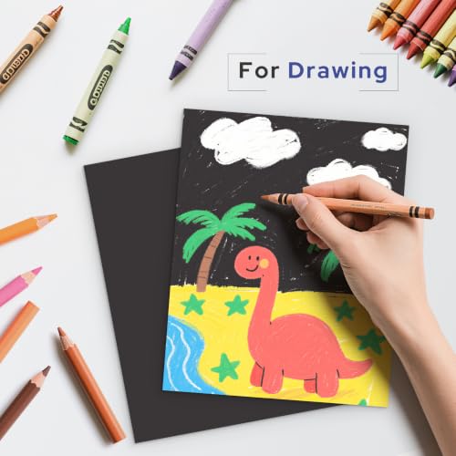 AUEAR 8x10 Uncut Picture Mat Boards, 10 Pack Black Matt Boards for Prints - color: Black, size: 8x10