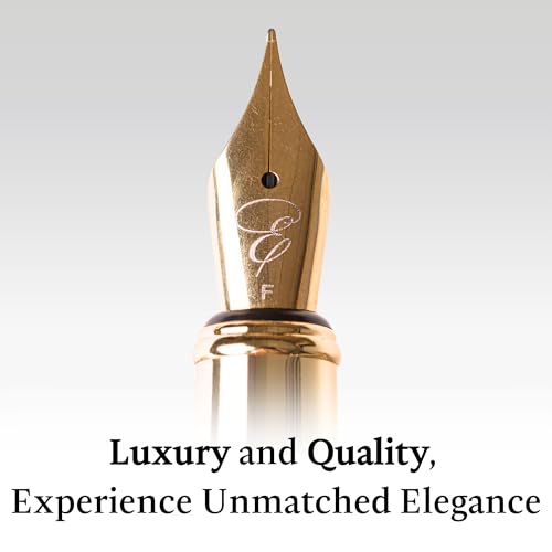 Ellington Pens Luxury Wood Fountain Pen Set – Fine Nib - Includes Wooden Pen Gift Box, Ink Converter, 6 Ink Cartridges – Wood Pen For Writing, Calligraphy, Journaling, Drawing (Maple Harmony) - color: Maple Harmony, style: Fine