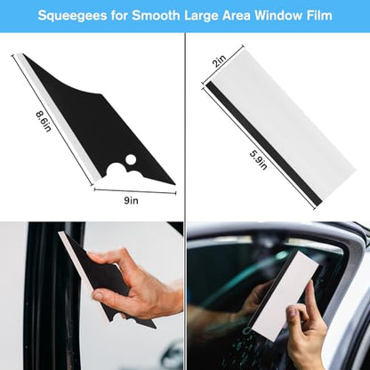 18PCS Window Tint Kit, Felt Squeegee for Vinyl, Window Tint Tools - size: 18 Pack